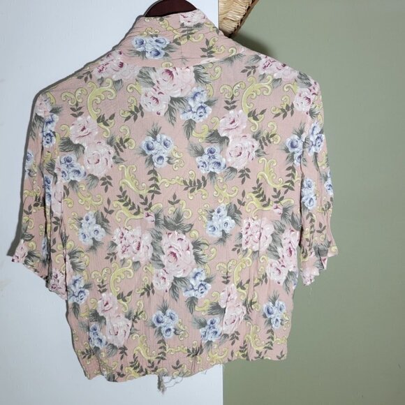 ❤️ 3 For $35 VINTAGE Koret coordinating sets top blouse shorts floral medium 10 - Picture 4 of 11